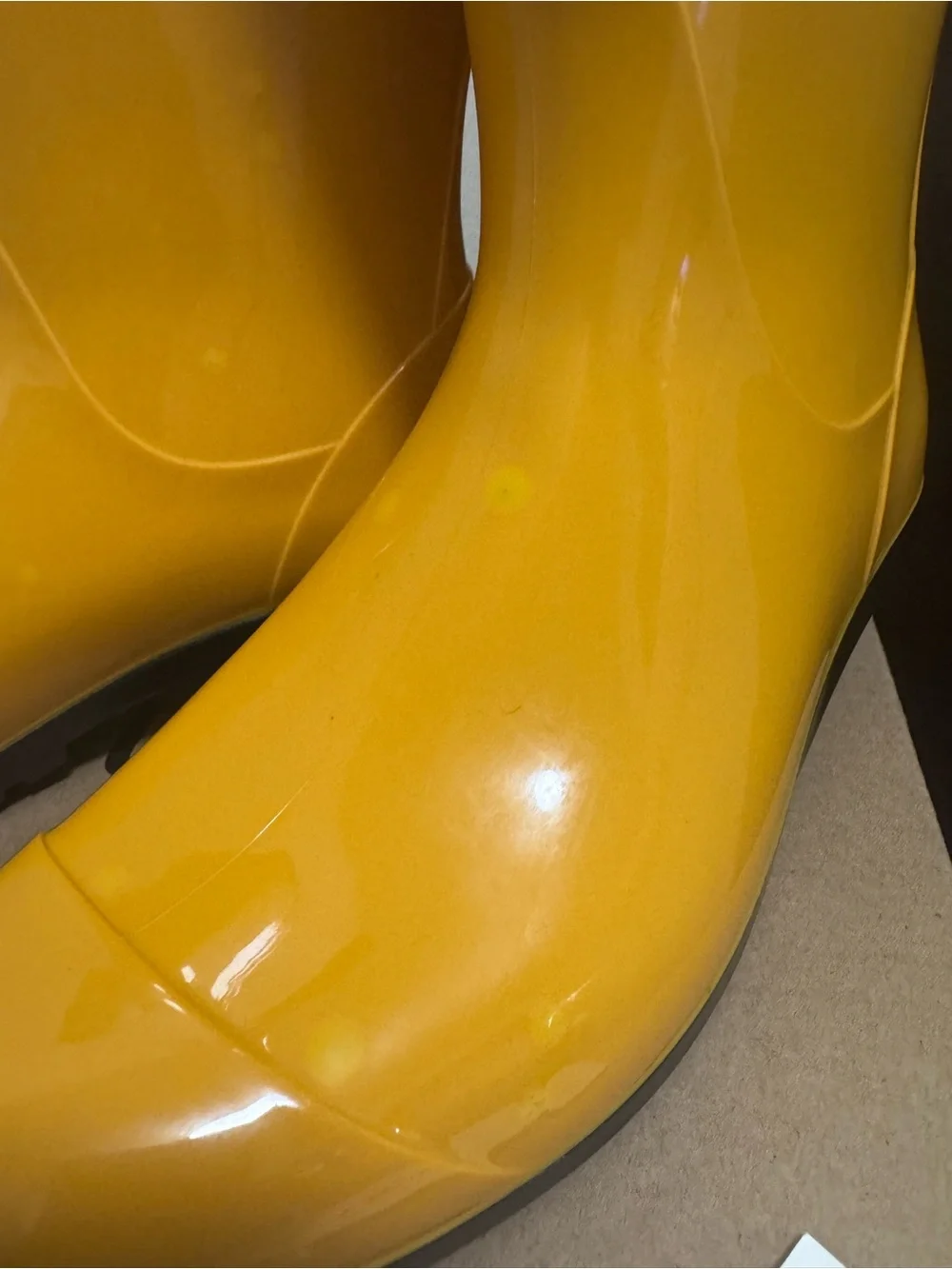 UGG Women's Yellow Gloss Rain Boots